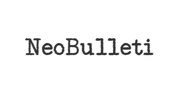 NeoBulletin Trash font thumb